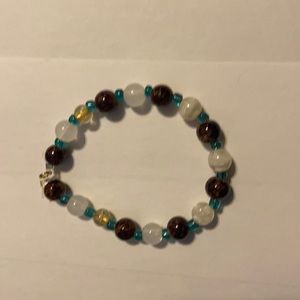 Hand glass beaded bracelet